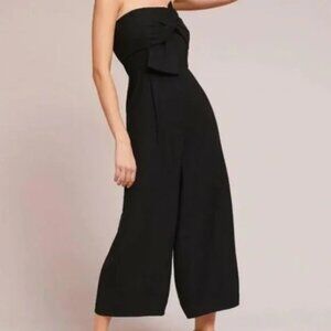 Anthropologie Beatty Strapless Jumpsuit (BLACK)